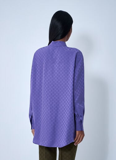 Gucci Monogram Shirt Purple guc0261130