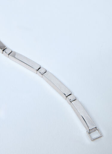 Saint Laurent Metal Bar Bracelet Silver sla0159016
