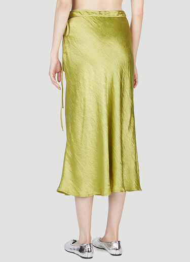 Acne Studios 缎面裹身式半身裙 绿色 acn0253035