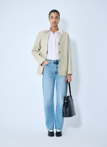 TOTEME Kimono-Sleeve Poplin Shirt Pink tot0260028