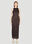 Eckhaus Latta Shrunk Dress Brown eck0351003