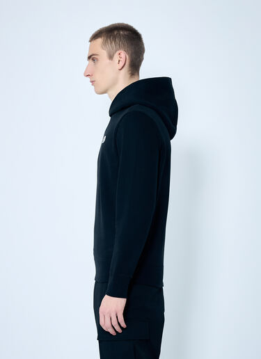 Moncler Logo Patch Hooded Sweatshirt Black mon0159004