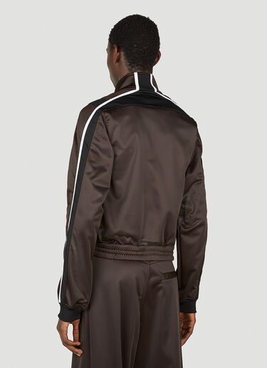 Martine Rose Shrunken Track Jacket Brown mtr0352005