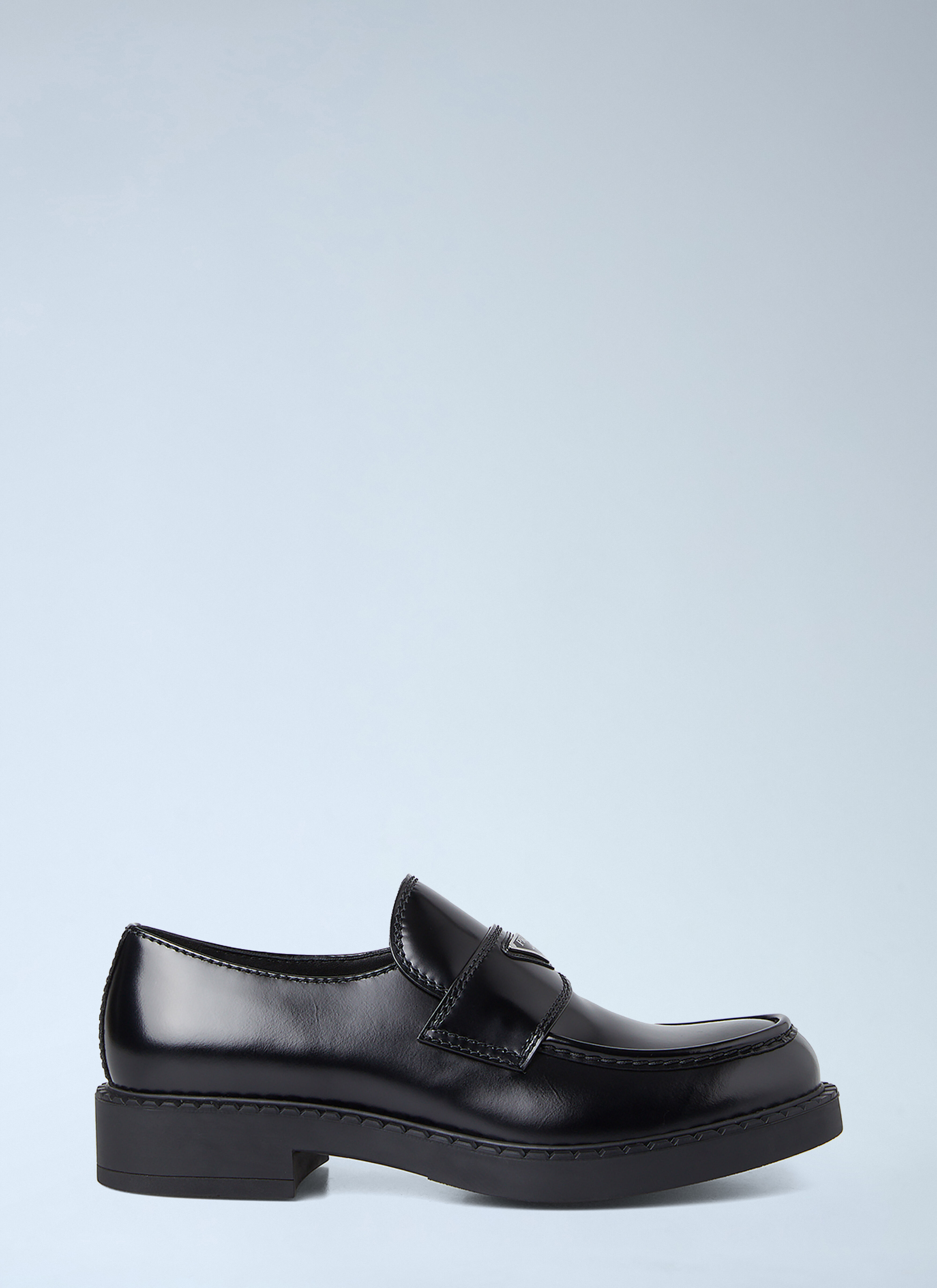 Prada Chocolate Loafers in Black | LN-CC