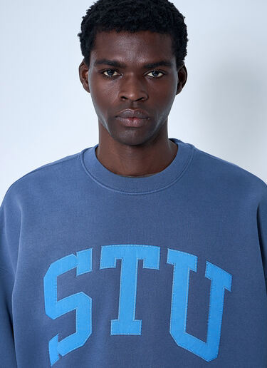Stüssy 徽标图案运动衫  蓝色 sts0160009