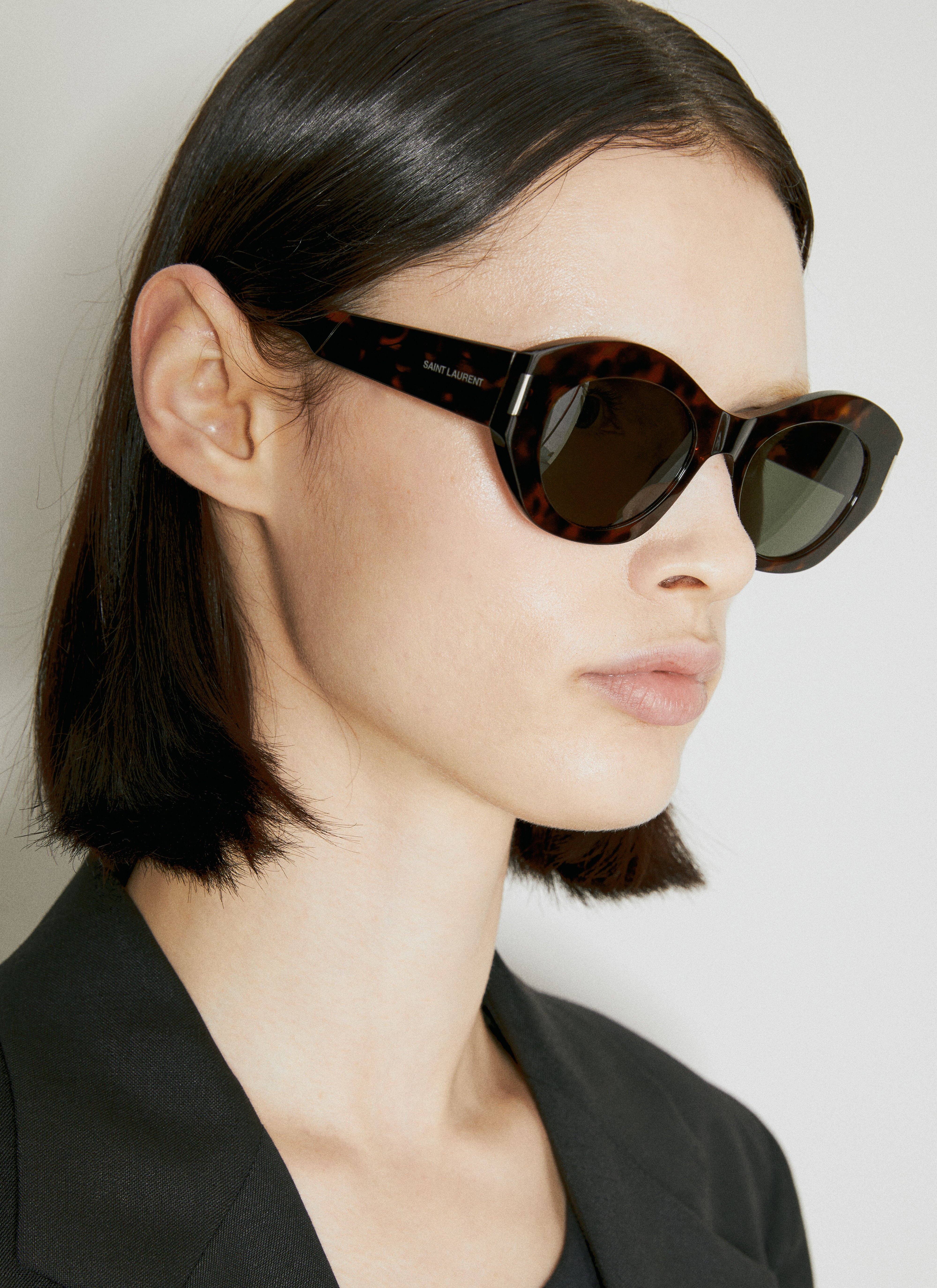 Balenciaga Geometric SL 639 Sunglasses Black bcs0253001