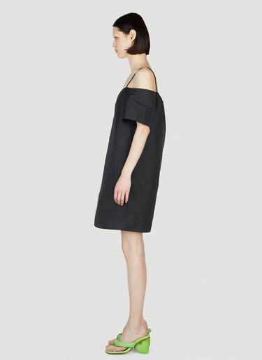 GANNI Taffeta Mini Dress Black gan0252013