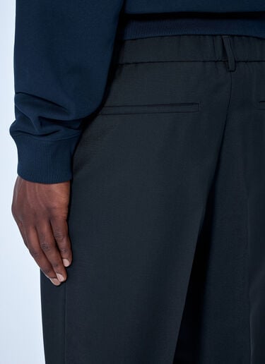 LN-CC® - Jil Sander: テーパードクロップドレッグトラウザーズ - ブラック Jil Sander テーパードクロップドレッグトラウザーズ ブラック jil0165002