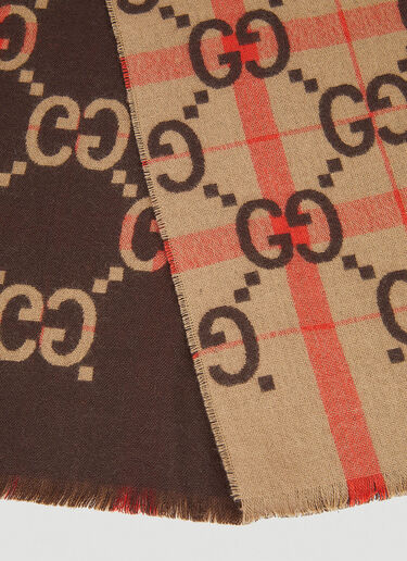 Gucci GG Check Scarf Beige guc0151112