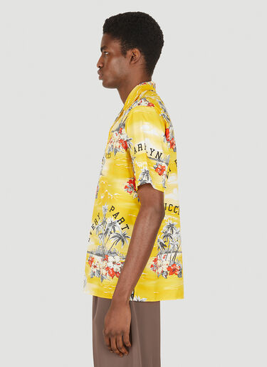 Gucci Ocean Palms Bowing Shirt Yellow guc0150090