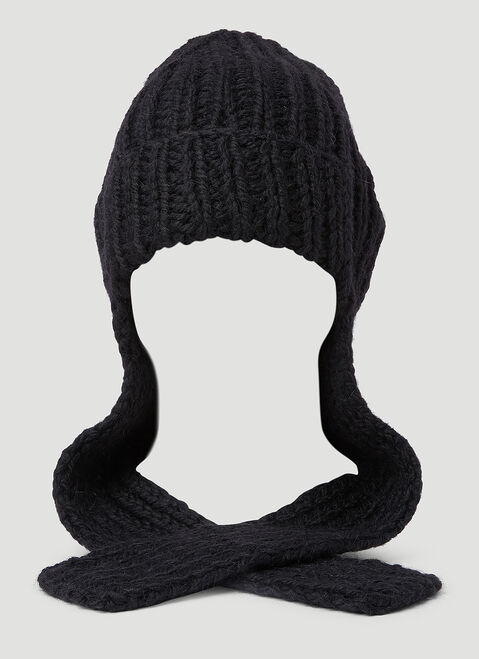 Dries Van Noten Knit Mougette Beanie Hat Brown dvn0154022