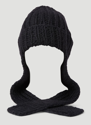 니트 무게트 비니 햇 Dries Van Noten 니트 무게트 비니 햇 블랙 dvn0154037