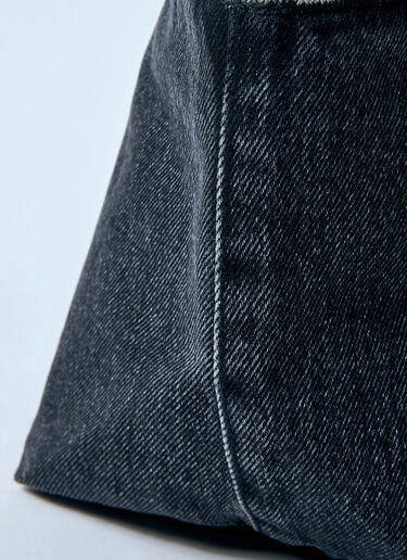 Alexander Wang Small Denim Punch Tote Bag Blue awg0259046