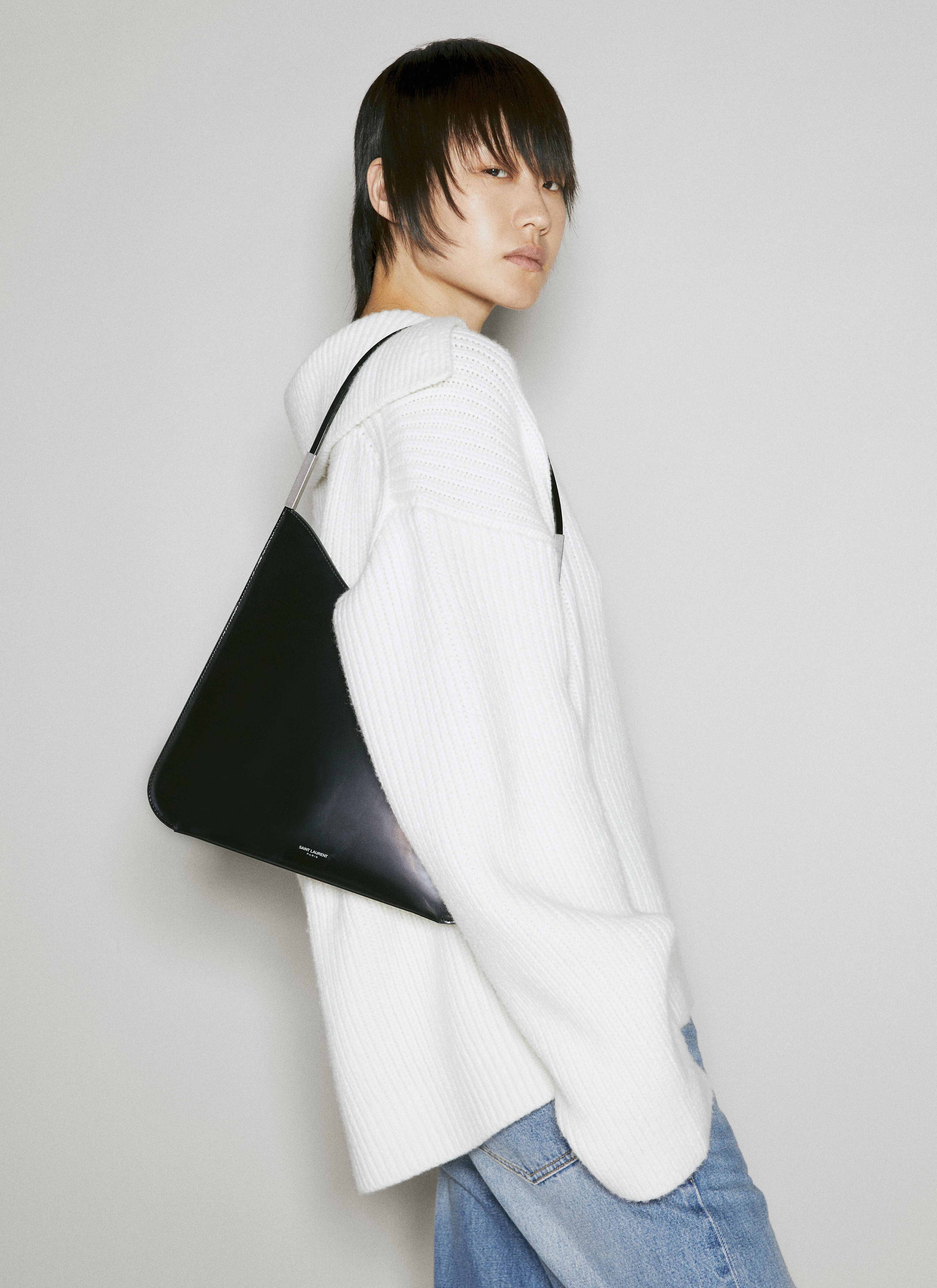 Saint Laurent Women s Sadie Shoulder Bag in Black LN CC