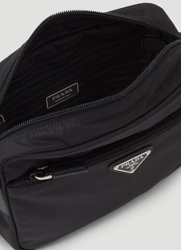 Prada Triangle Logo Re-Nylon Shoulder Bag Black pra0248030