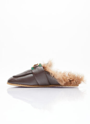 ホースビットスリッパ Gucci ホースビットスリッパ ブラウン guc0154027