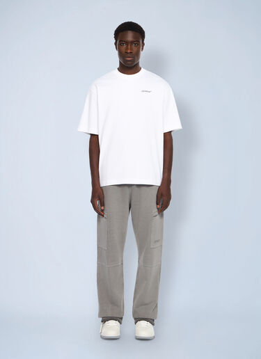 Half Arrow Skate Logo T-Shirt Off-White Half Arrow Skate Logo T-Shirt White ofw0162058