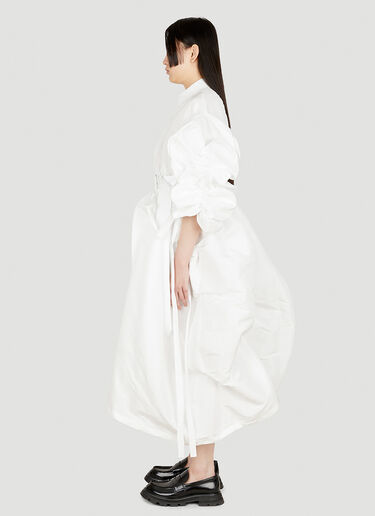 Alexander McQueen Cloud Parachute Dress White amq0248003