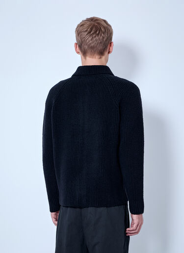 Massimo Osti Studio Boucle Felted Crewneck Black mao0166003