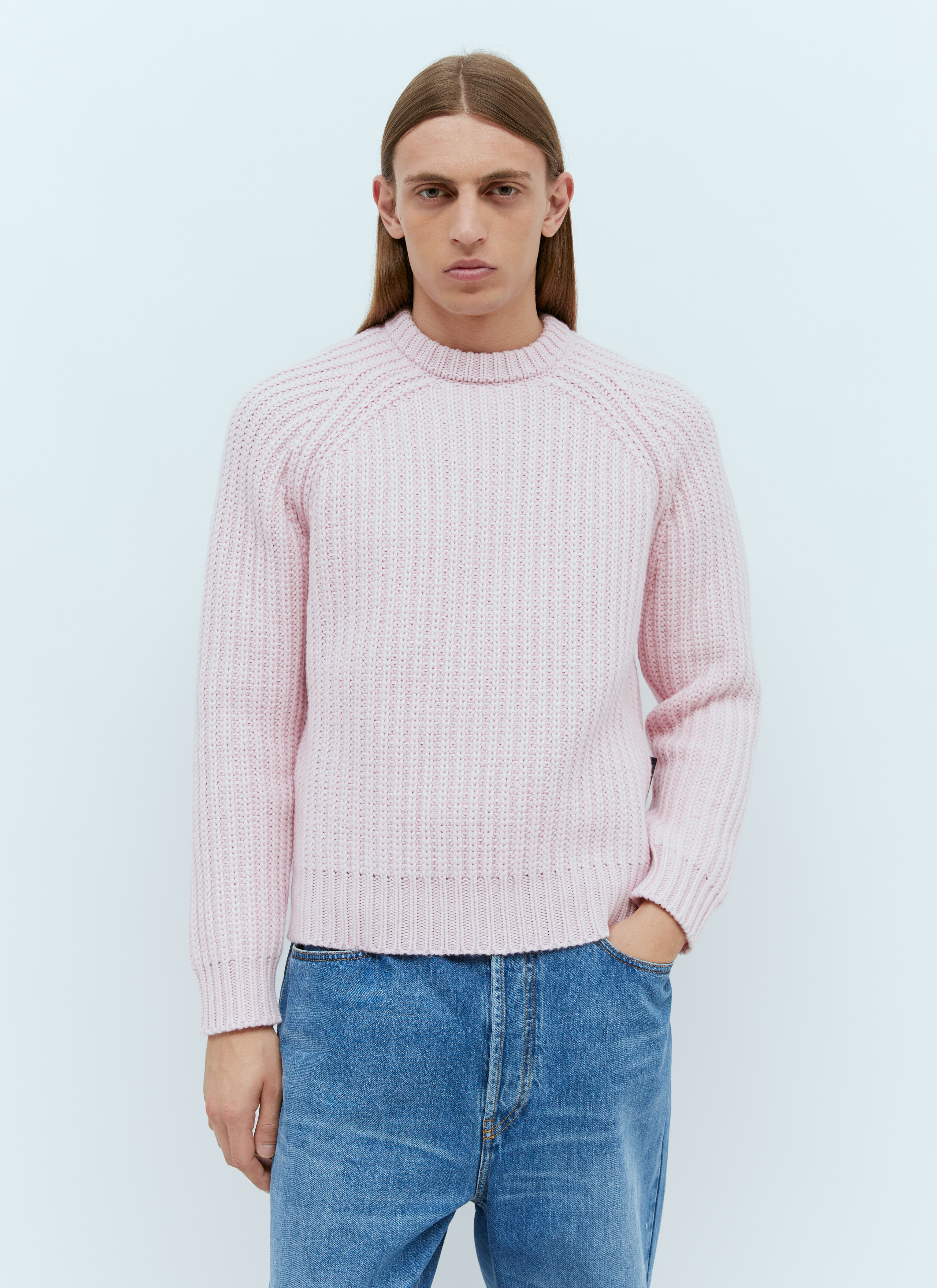 Acne Studios Wool Knit Sweater Beige acn0156039