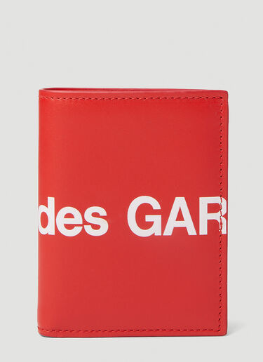 Comme des Garçons Wallet Logo Print Wallet Red cdw0351008