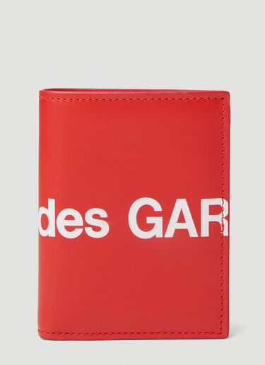 Logo Print Wallet Comme des Garçons Wallet Logo Print Wallet Red cdw0351008