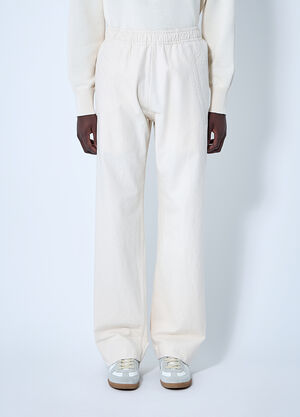 MHL Twill Track Pants White mhl0160001