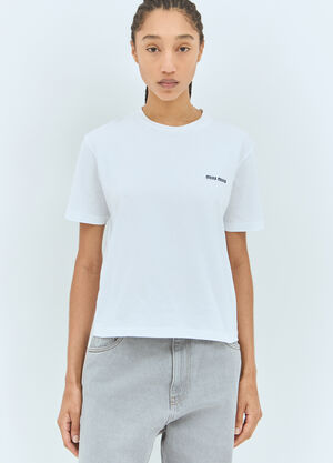 Balenciaga Logo Embroidery T-Shirt Grey bal0260012
