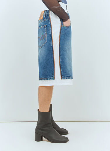 Jean Paul Gaultier 데님 패널 면 쇼츠 블루 jpg0159002