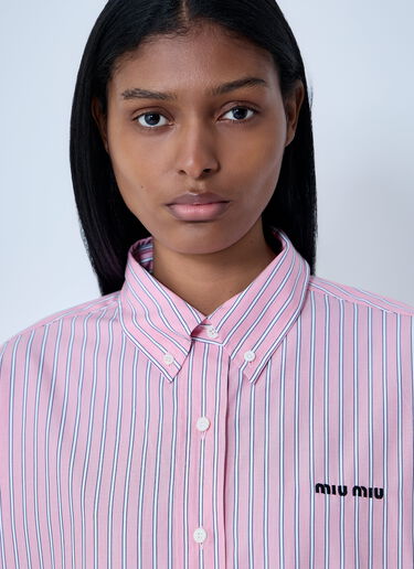 Poplin Shirt Miu Miu Poplin Shirt Pink miu0263003