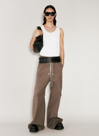 Rick Owens 카고 가죽 벨트 블랙 ric0156015