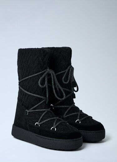 Ltrack Low Knit Boots Moon Boot x GUEST IN RESIDENCE Ltrack Low Knit Boots Black mbg0364009