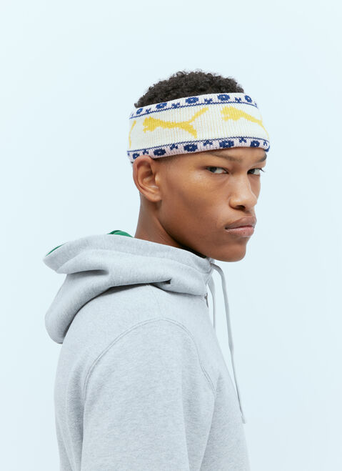 Aries Logo Jaquard Headband White ari0154019