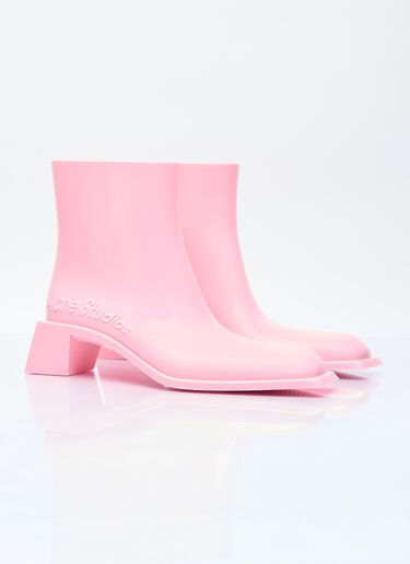 Acne Studios Rubber Ankle Boots Pink acn0254024