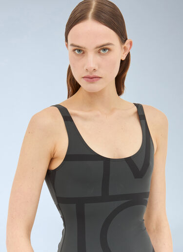 TOTEME Monogram Swimsuit Black tot0259009
