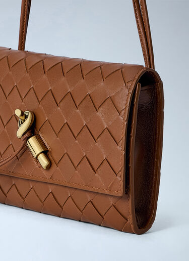 LN-CC® - Bottega Veneta: Andiamo Slim Pouch On Strap - Brown Bottega Veneta Andiamo Slim Pouch On Strap Brown bov0265042
