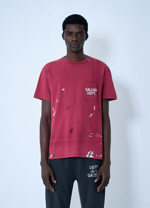 Gallery Dept. Logo Motif T-Shirt Brown gdp0160015