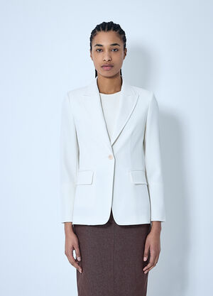 Max Mara Single-Breasted Blazer Beige max0260035