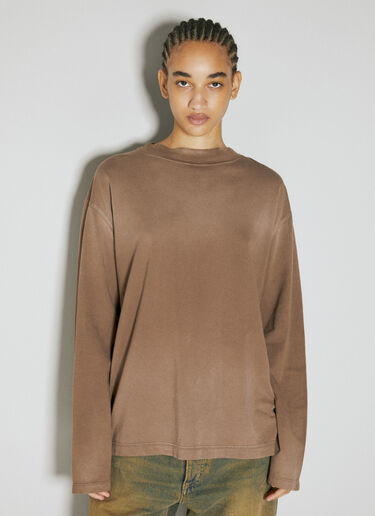 Compton Long Sleeve T-Shirt Eytys Compton Long Sleeve T-Shirt Brown eyt0351008