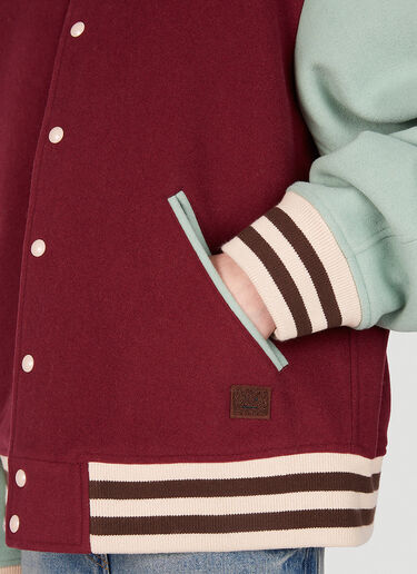 Acne Studios Colour Block Bomber Jacket Red acn0251027