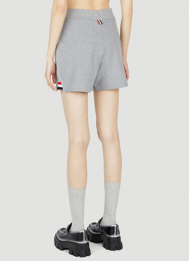 Thom Browne Logo Patch Track Shorts Grey thb0251024