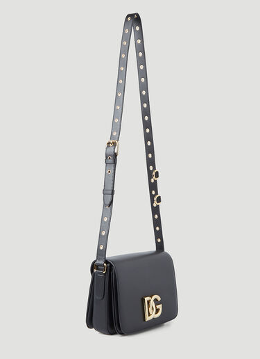 Dolce & Gabbana Logo Plaque Shoulder Bag Black dol0246066