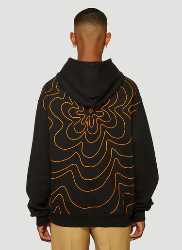 Marni Flower-Print Hooded Sweatshirt Black mni0147007