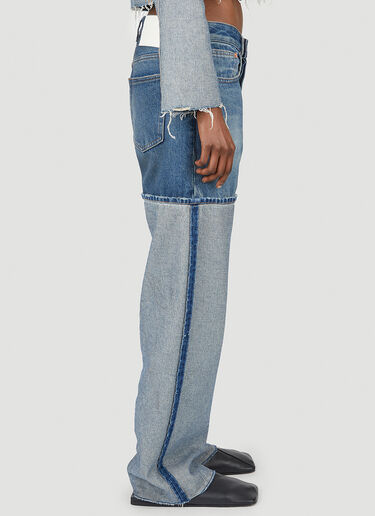 Exaggerated Turn Up Jeans MM6 Maison Margiela Exaggerated Turn Up Jeans Blue mmm0251018
