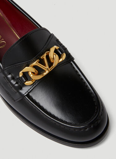 Valentino Chainlord Loafers Black val0149020