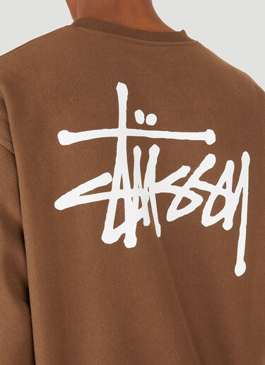 Stüssy Basic Logo Sweatshirt Brown sts0347018