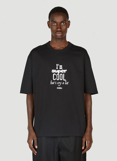 032C Cry Tシャツ ブラック cee0152010