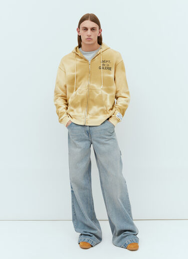 Gallery Dept. French Zip Hooded Sweatshit Yellow gdp0152023