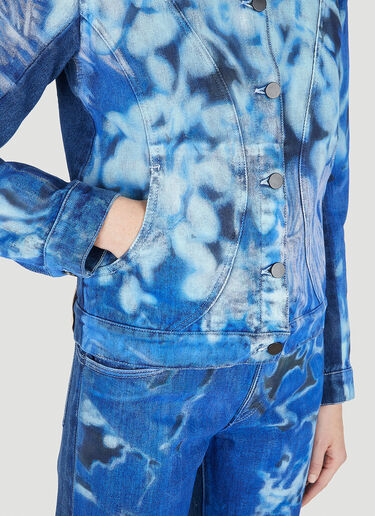 Paula Canovas del Vas Printed Denim Jacket Blue pcd0248001