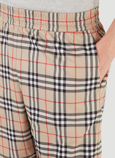 Burberry Debson Check Shorts Beige bur0145005